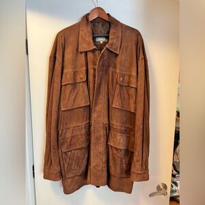 Bally suede long men jacket size46 Italy